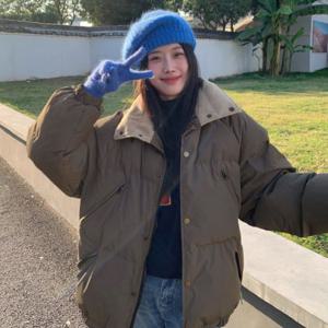 [리빌모아]겨울 여자 루즈핏 넥카라 패딩 점퍼 DMSW-JUP-SWSJP31