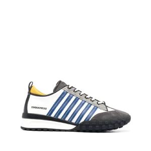 25 FW 디스퀘어드2 디스퀘어드2 재기드 스트라이프 로우탑 스니커즈 SNM019901602625 TP432338204