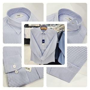 [레노마셔츠]일반핏/긴소매/카라-스냅버튼/활동성 편한 스판/정