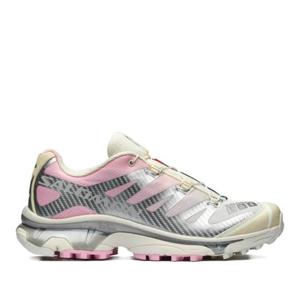 살로몬 화이트 핑크 악센트 메쉬 로우탑 스니커즈 L47866400 VA