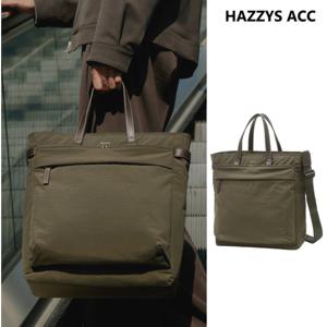 [HATCH-BAG] 카키 나일론 토트백HJBA5F331K2