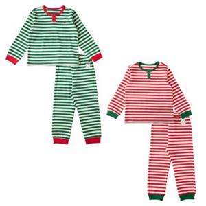 [블루독8키즈]택1 레드 크리스마스내의세트 내복언더웨어 실내복 티셔츠바지 상하 두돌선물 초등25W3053201