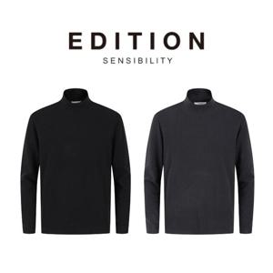 [에디션앤드지]25 FW 남자반폴라티 터틀넥 기본 긴팔 티셔츠 2종 1택 NEF4TU1926 DR4488