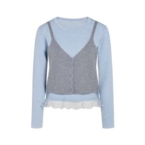 [제이제이 지고트]뷔스티에 셋업 밑단 레이스 가디건 GS2N1PO211