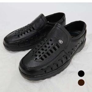 시원한 펀칭 무광통가죽 여름통풍신발-507