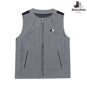 [블랙앤화이트] 여성 여름 메쉬 패치 씨어써커 베스트 1032LCGJ_NAVY