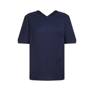 질스튜어트 뉴욕 여성 25SS 네이비 로고자수 반팔블라우스 WJBL5B730N3