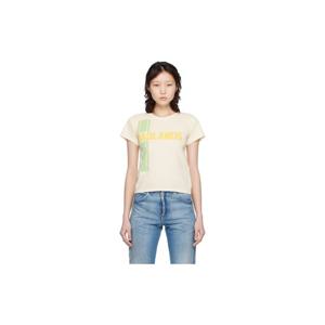 25 FW 메종마르지엘라 여성 오프 화이트 배드랜드 티셔츠 261168F110004