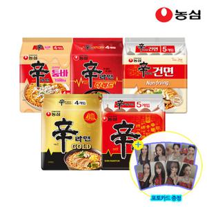 농심 신라면 10봉+신라면골드 4봉+신라면건면 5봉+증정 포토카드/신라면 툼바 외 선택