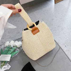 여자 손목걸이 밀짚백 주먹니 크로스백 왕골가방 여름