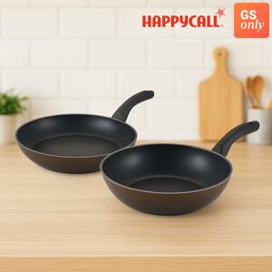 [GS단독]해피콜 골든 구르메 다이아몬드 인덕션 후라이팬 궁중팬 2종세트(F28+W28)