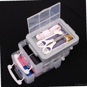 3단 반짇고리 실바늘세트 옷수선 바느질세트 바늘쌈지