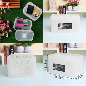 2p 휴대 로즈 화장품케이스 화이트 수납 정리함
