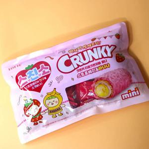 롯데웰푸드 2026 크런키 더블크런치바 미니 스트로베리 앤 바나나 313.5g