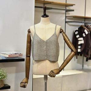 [반에이크]  VB5YKVMG02Z_오픈형 골지 니트 뷔스티에