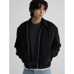 (45613ZCM25) [에잇세컨즈] 페이크 스웨이드 패디드 블루종  블랙