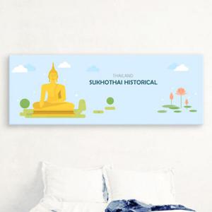 아트박스/꾸밈 cw495-동남아여행_태국_대형노프레임