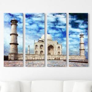 아트박스/꾸밈 cw597-인도타지마할_그림_대형노프레임세트