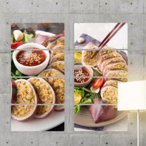 아트박스/꾸밈 nl749-멀티아크릴액자_속이꽉찬오징어순대(4단)