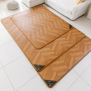 한일의료기 천년의아침 무자국 헤링본 우드 전기장판 모노륨매트 초특대형 3000x183