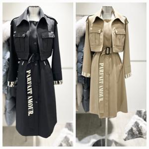 [에고이스트]포인트 벨티드 트렌치코트 EQ1WC760 _DG