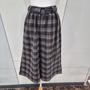 [나인스텝]체크모직8부바지  N25NP5402 YS