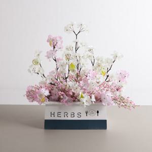 벚꽃 조화 화분 달콤한 set 45cm 인테리어 봄 테이블 장식 소품 행사 꾸미기