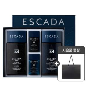 에스까다 옴므 퍼펙트 블루 EX 2종 세트+쇼핑백 남성화장품 스킨 로션 선물세트