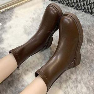 여자워커 여성 앵클 부츠 슈즈 기모 신발 방한화 2색