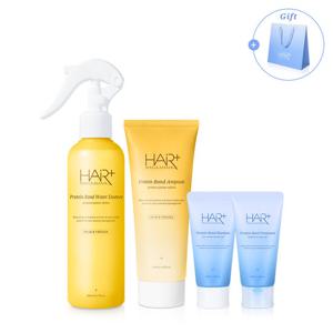 헤어플러스 프리지아 퍼퓸 단백질 헤어에센스 미스트 열보호 클리닉 선물세트