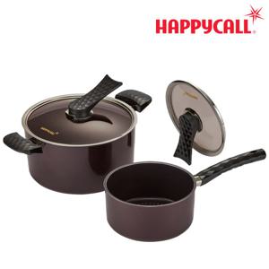 [본사]HC해피콜 다이아몬드 IH 냄비 2종 세트B (18편/24곰솥)