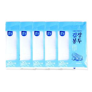 감동 김장봉투(특대형2매)-5개 김장비닐 20포기용 72x105cm 김장