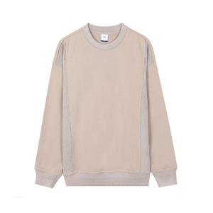 [지이크][F/W시즌] 립니트 트리밍 스웨트셔츠 베이지 (PFIBH8002)