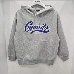 [에꼴리에]블루 레터링 특양면 봄후드티(25A0405)_US