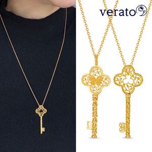 베라토 *봄특가* 24K순금 로열 골드 열쇠 롱 목걸이세트 3.75g