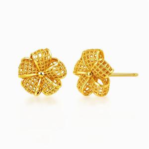 [한국금다이아몬드] 순금 24K 귀걸이 루에트 플라워