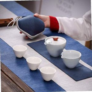 그린나래 휴대용 다기세트 여행용 3인 다도세트