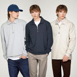 [공식][타미힐피거] 테리 하프 집 업 스웨트셔츠 3종 택1 (T12E6TPO020MT1)