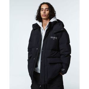 리복  클래식 벡터 볼드넥 후드 다운 자켓 - 블랙 REJU3FD04BK