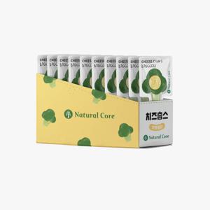 네츄럴코어 치즈춥스 브로콜리 10개입 강아지 간식