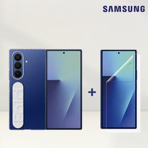 삼성전자 정품 갤럭시Z폴드7 슬림 클리어 그립 케이스 변색 스크레치 방지 스트랩 투명케이스 보호 커버 AR 액정보호필름 2매 포함 EF-QF966 N