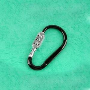 카라비너 D형 스틸 Number Lock 11cm 낚시 캠핑 등산 레져 캠핑용품