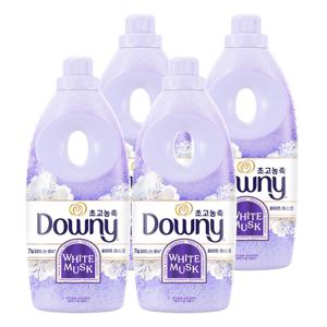 다우니 초고농축 퍼퓸 섬유유연제 1L 화이트머스크 x 4개