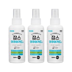 휴대용 기피제 잡스 아쿠아가드액 120ml 3세트 모기 진드기 파리 퇴치제