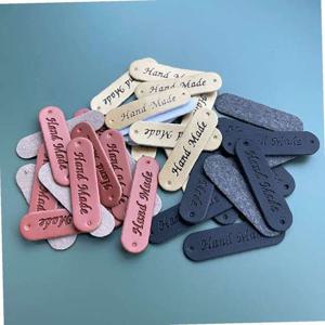 HAND MADE 가죽 라벨 택 100p