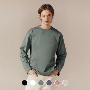 [지오다노/본사] 023502 헤비코튼 긴팔 티셔츠