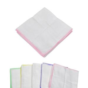 (영화)뛰어난 흡수력 순면 민무늬 가제 무지 손수건 10매 1세트