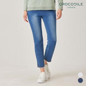 [크로커다일레이디] 싱글컷뒷밴딩데님팬츠_CLBMDP101