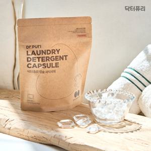 닥터퓨리 고농축 올인원 캡슐 세탁세제 40개입 무인공색소 일반 드럼 겸용