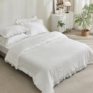 [파르페by알레르망] 캐슬린 60수 모달 바이오워싱면 무봉제 차렵이불패드세트S/SS